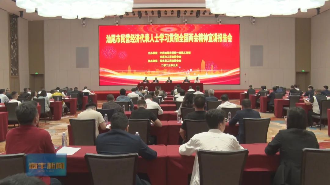 全市民营经济代表人士学习贯彻全国两会精神宣讲报告会在海丰举行 ... ...